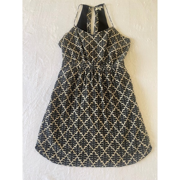 Madewell Dresses & Skirts - Madewell Silk Daylight Dress Size 2 Ikat Bloom Navy Cream Halter Fit Flare